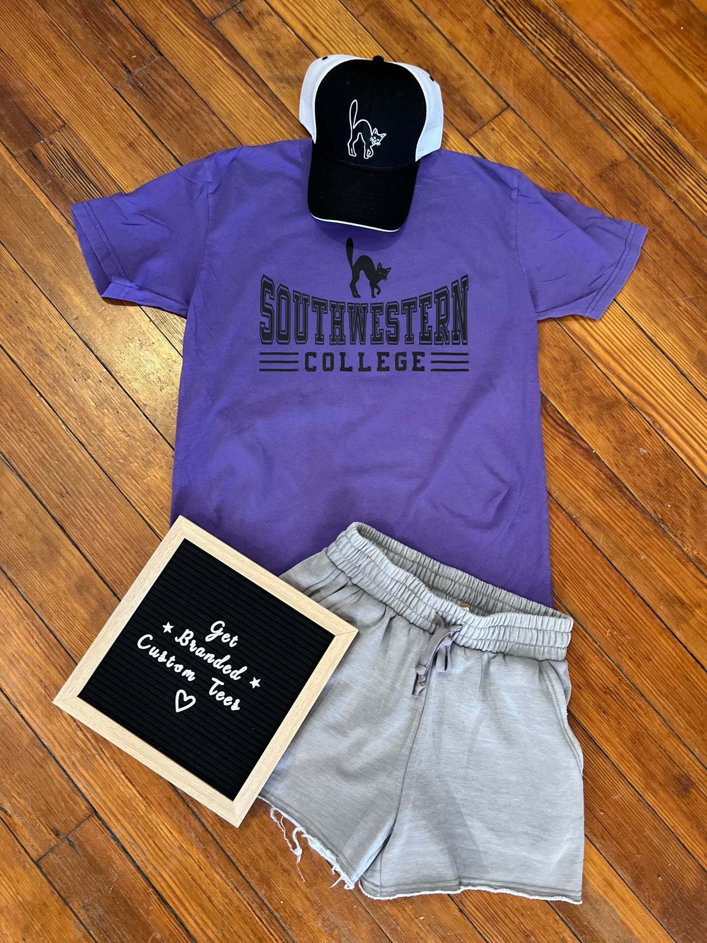 Vintage Worn Southwestern College Tee