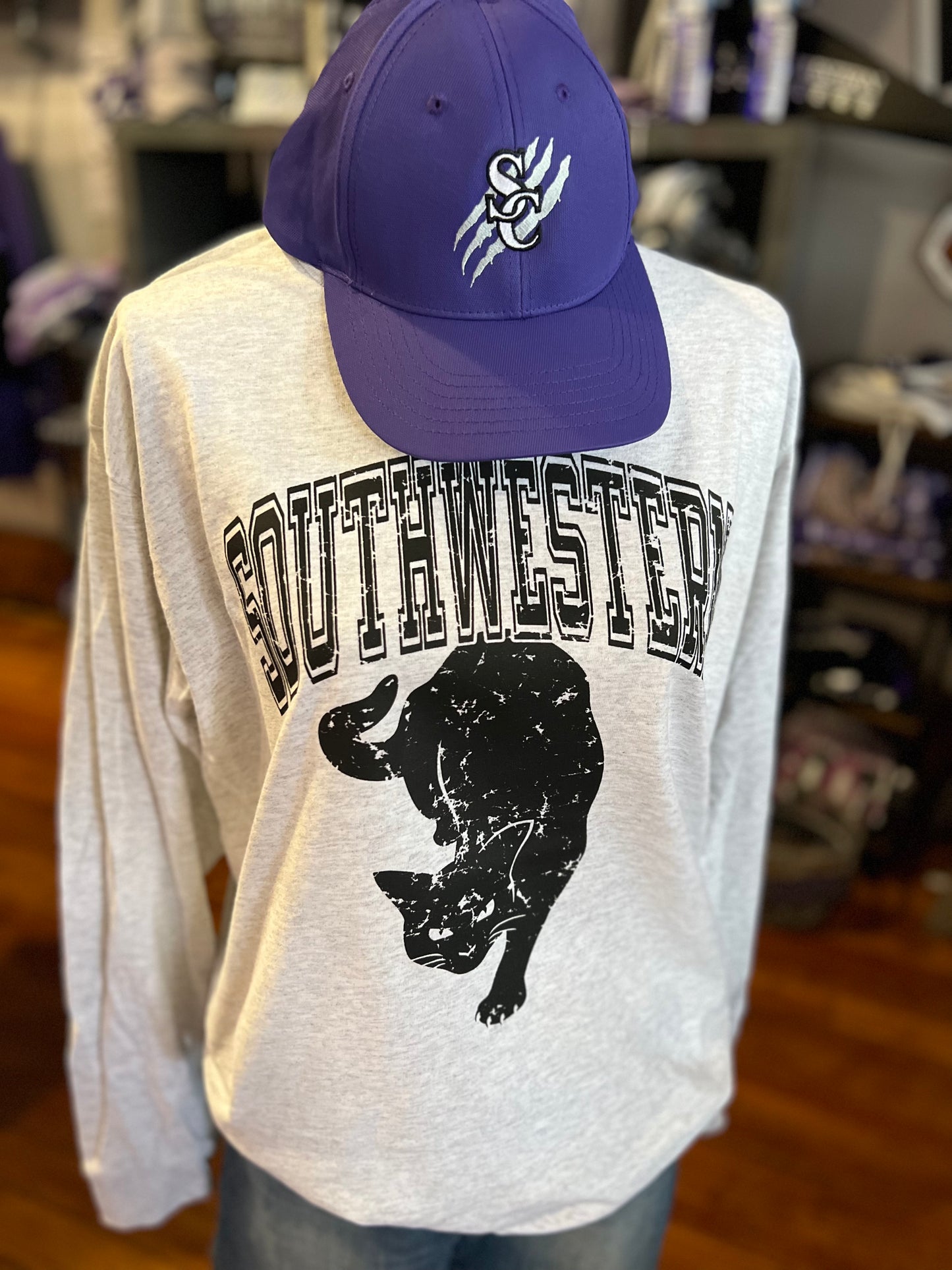 Southwestern Jinx Light Grey Long Sleeve