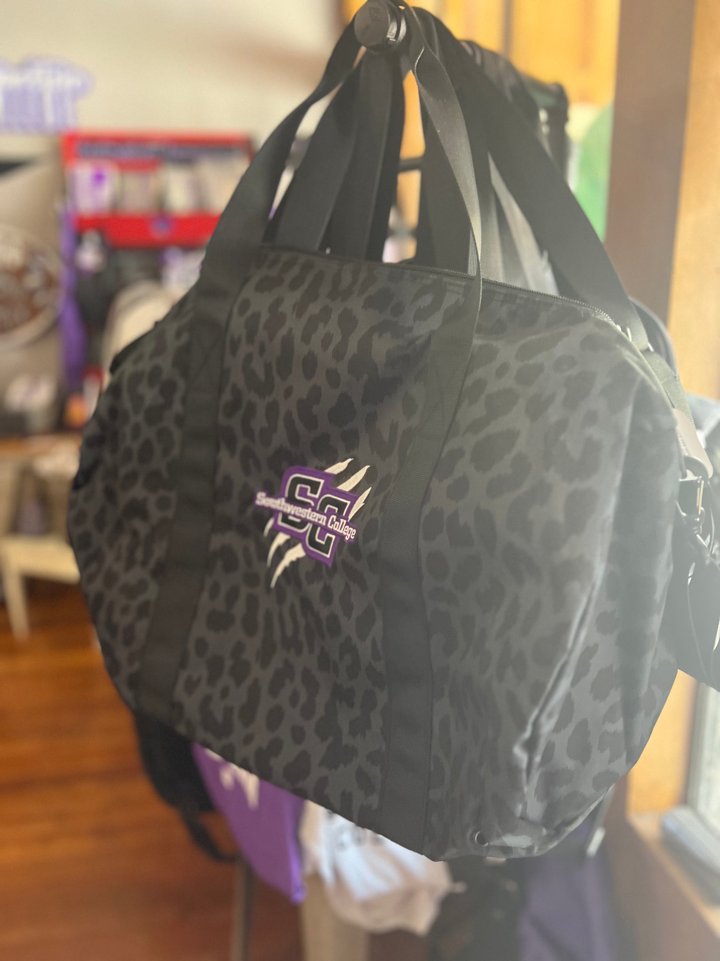 SC Scratch Leopard Duffel Bag