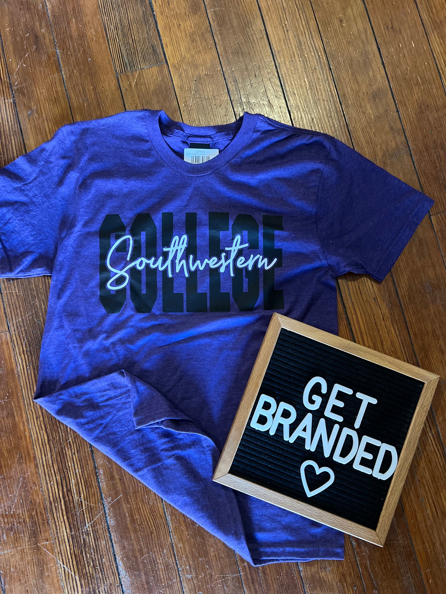 Purple Southwestern College Tee
