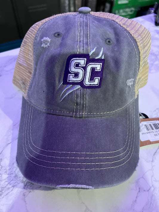 Vintage Grey SC Scratch Hat