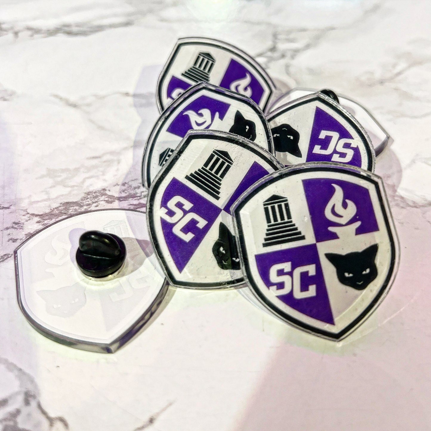 Quad Crest Pins