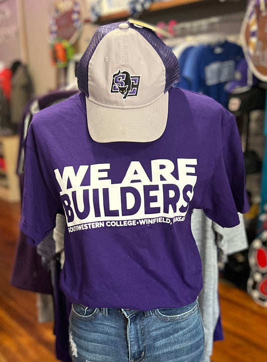We Are Builders Purple Short Sleeved Tee