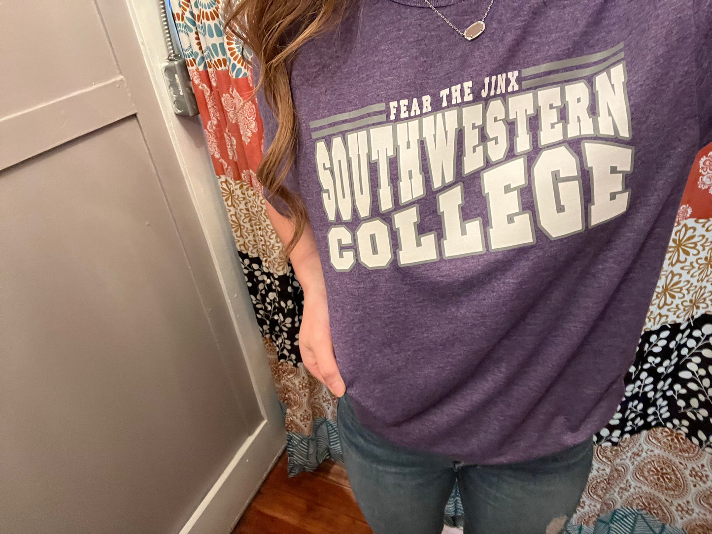 FTJ Southwestern College Wave Heather Purple Tee