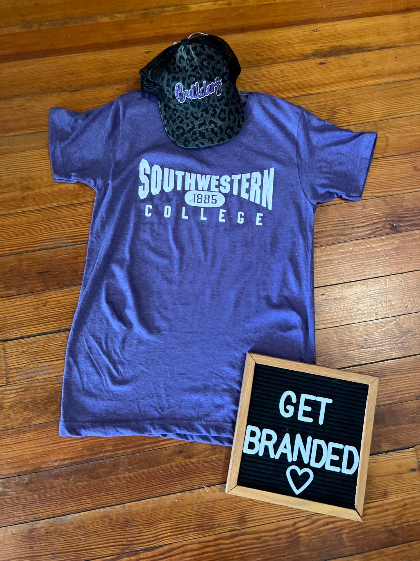 Distressed Southwestern College 1885 Tee