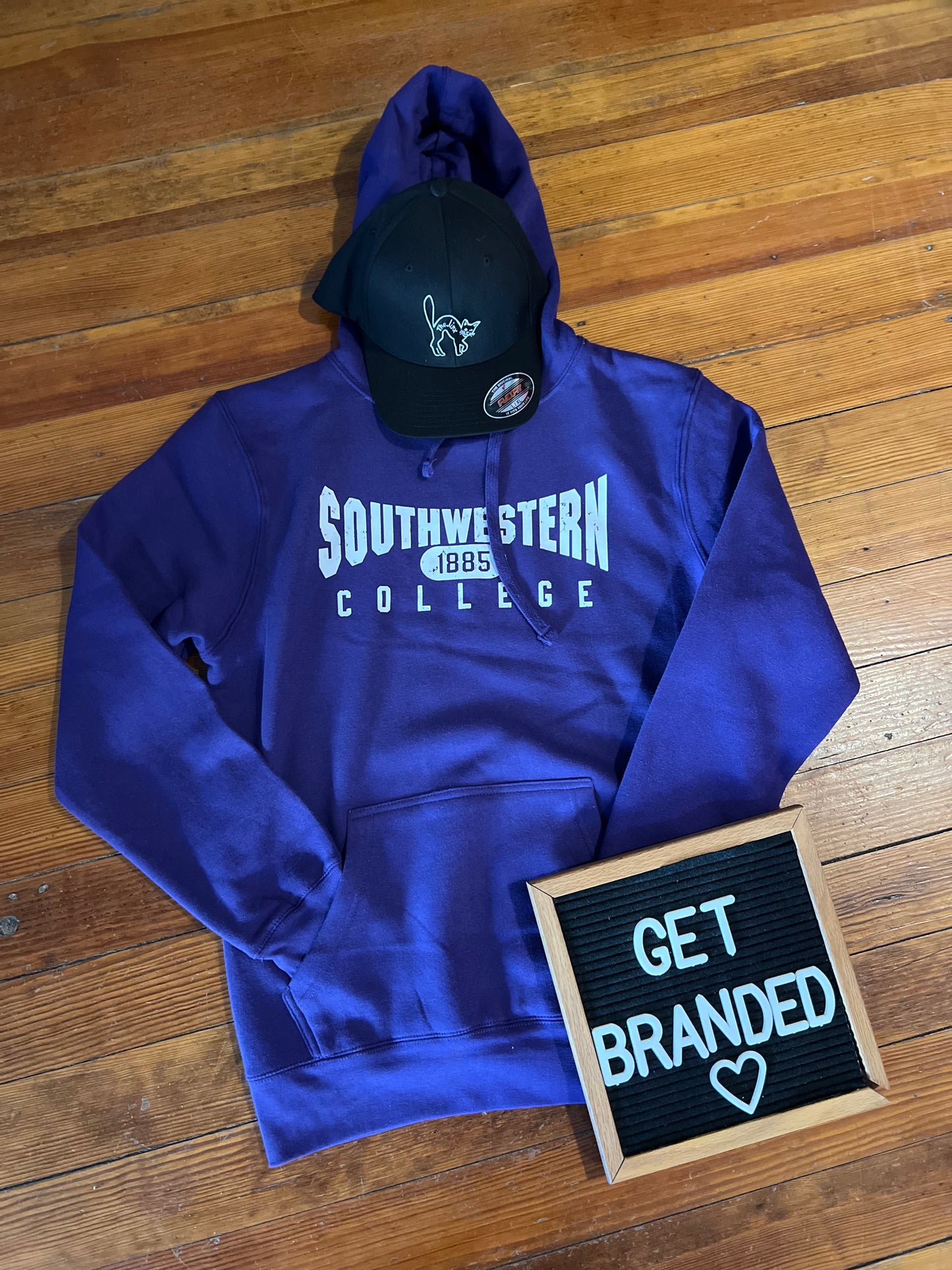 Southwestern College 1885 Purple Hoodie