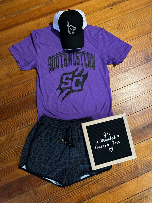Gildan Softstyle SC Scratch Purple Tee