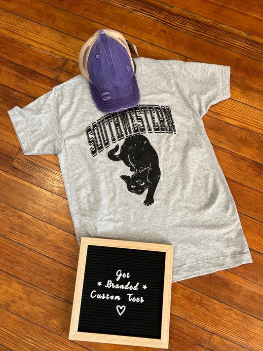 Southwestern Jinx Light Grey Tee