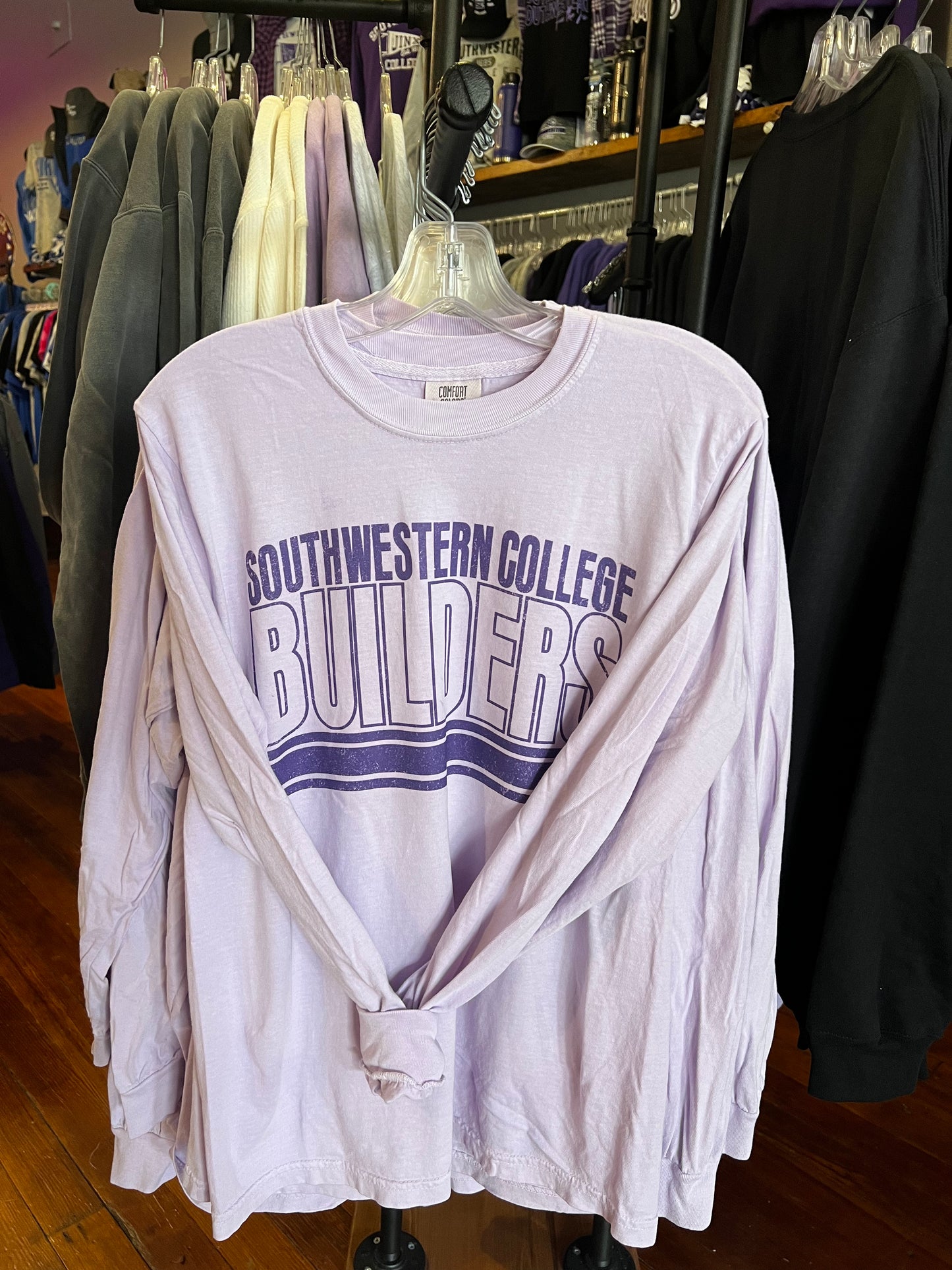 NEW!! SC Builders Tone on Tone Lavender CC Long Sleeved Tee