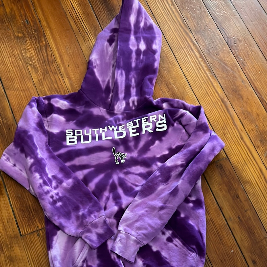 P&C Youth Tie Dye Hoodie- Purple