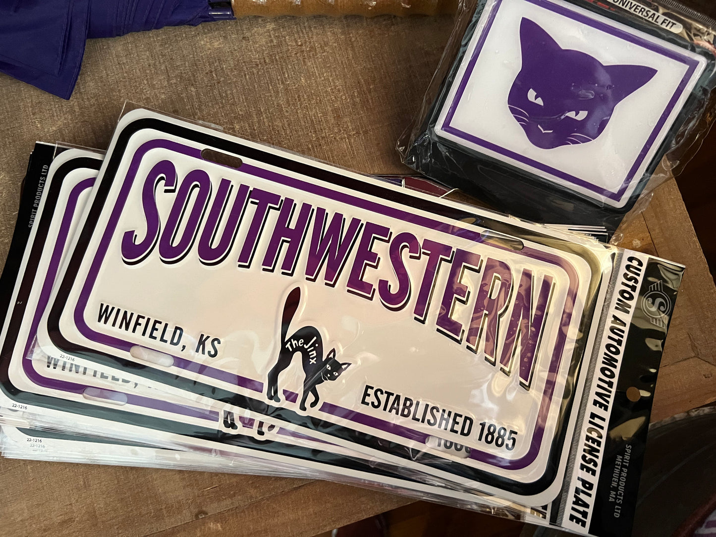 Southwestern Jinx Baked Metal License Plate